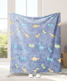 Glow in The Dark Throw Blanket, Dinosaurs Blanket for Boys, Luminous Kids Blanket, Soft Blankets for Birthday Christmas In Australia - Darrahopens