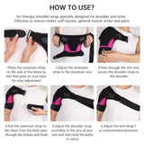 Shoulder Brace Arm Sling for Torn Rotator Cuff Support Compression and Stability Shoulder Harness Sleeve Wrap with Ice Pack Pocket