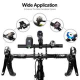Bike Bicycle Double Handlebar Extender Extension,11.8"(30 cm) Aluminum alloy Super Long Bracket Accessories，For Bike Mounts