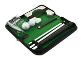 Executive Gift Portable Golf Putter Set Kit with Ball Hole-Cup for Travel Indoor Golf Putting Practice