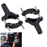 Motorcycle Spotlight Mount Brackets, Motorbike Tube Clamp Turn Signal Indicator Mounting Clamp Fog Light Holder Adjustable(2pcs)