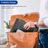 Aluminum Laptop Stand, Ergonomic Adjustable Notebook Riser Holder Computer Stand Compatible with 10-14" Laptops, Black