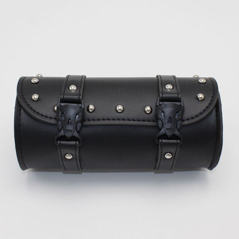 Motorcycle Handlebar Bag, Motorcycle Fork Tool Bag Motorcycle Tool Bag With 2 Straps Leather Black Universal for Motorcycle Front In Australia - Darrahopens