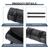 Motorcycle Handlebar Bag, Motorcycle Fork Tool Bag Motorcycle Tool Bag With 2 Straps Leather Black Universal for Motorcycle Front In Australia - Darrahopens