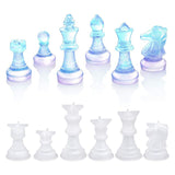 Resin Silicone Mold, Upgrade Pieces Chess Mold Kit for Resin Casting Full Size with Storage Bag, Chess Epoxy Molds for Kid Adult