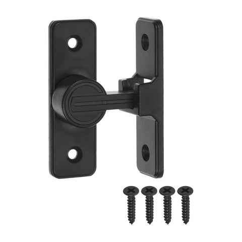 Door Lock Latch, 90 Degree Sliding Barn Door Locks, Barn Door Lock Latch Hardware, Flip Door Locks for Barn, Gate,Window, Black In Australia - Darrahopens