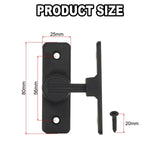 Door Lock Latch, 90 Degree Sliding Barn Door Locks, Barn Door Lock Latch Hardware, Flip Door Locks for Barn, Gate,Window, Black In Australia - Darrahopens