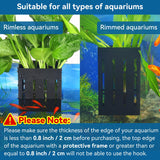 Upgraded Aquarium Plant Holder with Hooks Cups for Fish Tank Aquaponic Plant Cultivation and Aquascape Decorations (Black) In Australia - Darrahopens