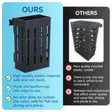 Upgraded Aquarium Plant Holder with Hooks Cups for Fish Tank Aquaponic Plant Cultivation and Aquascape Decorations (Black) In Australia - Darrahopens