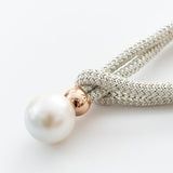 Curtain Tieback, 2 Pack Big Pearl Curtain Ties Rope, Adjustable Pull-Out Rope Curtain Holdbacks, Decoration No Punching Required
