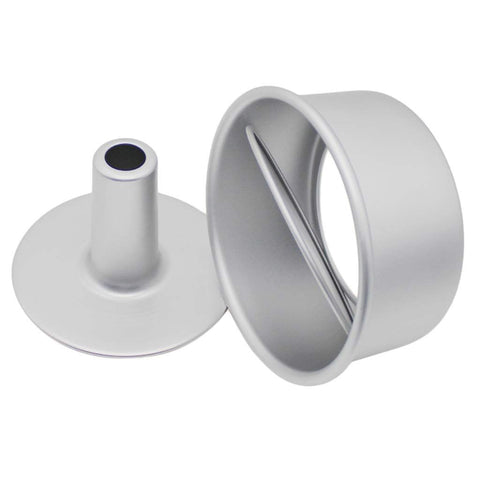 Set of  Pieces Food Cake Pan Aluminum Non-Stick Round Chiffon Cake Baking - 8 inch with Removable Bottoms