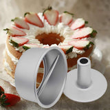 Set of  Pieces Food Cake Pan Aluminum Non-Stick Round Chiffon Cake Baking - 8 inch with Removable Bottoms In Australia - Darrahopens