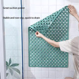 Non Slip Shower Mat with Drain Holes and Suction Cup,Thick Durable Tub Mat Comfy Massage Bathroom Mat for Shower Stall Bathtub