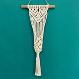Hand-Woven Wall Flowerpot Hanging Basket net Bag Wall-Mounted Garden Home Rope Holder Woven Beige Stand Flower for Net Hanger