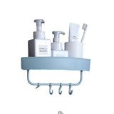 Household Bathroom Accessories Free Perforated Corner Bathroom Rack Shelf Rack Kitchen Storage Rack Storage Box Wall-Mounted（2pcs）