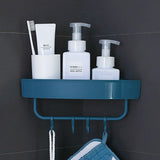 Household Bathroom Accessories Free Perforated Corner Bathroom Rack Shelf Rack Kitchen Storage Rack Storage Box Wall-Mounted（2pcs）
