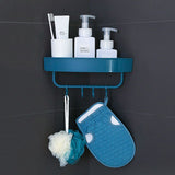Household Bathroom Accessories Free Perforated Corner Bathroom Rack Shelf Rack Kitchen Storage Rack Storage Box Wall-Mounted（2pcs）