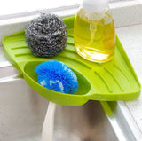 Faucet Sponge Holder,Sink Storage Rack,Creative Kitchen Sink Dish Cloth Triangle Racks Sponge Bath Soap Holder Draining Rack