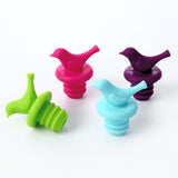 Little Bird Wine Bottle Stopper, Silicone Reusable Beverage Bottle Stopper, Decorate Wine Outlet Cap, Cute Wine Toppers,Set of 4 In Australia - Darrahopens