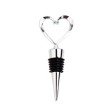 Decorative Beverage Cork Topper Saver, Metal with Reusable Rubber Plug, for Wedding Favors, Party - Love Design Heart Shape In Australia - Darrahopens