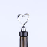 Decorative Beverage Cork Topper Saver, Metal with Reusable Rubber Plug, for Wedding Favors, Party - Love Design Heart Shape In Australia - Darrahopens