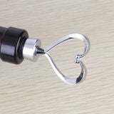 Decorative Beverage Cork Topper Saver, Metal with Reusable Rubber Plug, for Wedding Favors, Party - Love Design Heart Shape
