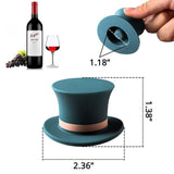 Wine Stoppers, Funny and Reusable Silicone Bottle Caps, Decorative Wine Sealer Preserver Accessory Set for Christmas, Pack of 3