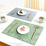 Placemats Set of 3 Faux Leather Place Mats Heat Resistant Waterproof Wipeable NonSlip Dining Table Mats Tabletop Decor for Kitchen In Australia - Darrahopens