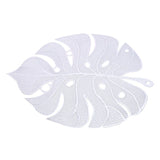 Leaves Shaped Placemats Decorative Table Mat Centerpieces Large Hollow Out Leaf Placemats for Dinner Table Heat （2pcs）