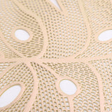 Leaves Shaped Placemats Decorative Table Mat Centerpieces Large Hollow Out Leaf Placemats for Dinner Table Heat （2pcs）