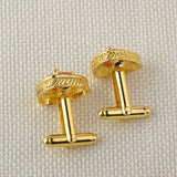 Fancy Unique Elegant Sparkling Luxury Gem Stone Cufflinks for men in Triangle - Perfect for Wedding, Formal, Suits, Business