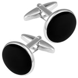 Cufflinks for Men Classic Wedding Business Shirt Cuff Links Silver Gold Black Set Gifts with Box （2pcs） In Australia - Darrahopens