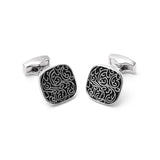 Mens Cuff Links Shirts, Cufflinks Silver Rectangle Stainless Steel Suit Tuxedo Accessories Women Jewelry Black for Wedding In Australia - Darrahopens