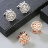 Mens With Crystal Decor, Fashion Cufflinks For Men, French Shirts Cufflinks For Tuxedos,Business,Wedding,Holiday Gifts （2pcs） In Australia - Darrahopens