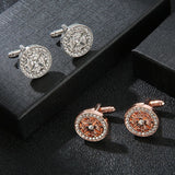 Mens With Crystal Decor, Fashion Cufflinks For Men, French Shirts Cufflinks For Tuxedos,Business,Wedding,Holiday Gifts （2pcs） In Australia - Darrahopens