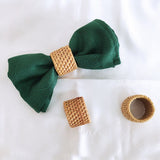 2Pcs Straw Napkin Rings Hand Decor Handmade Rings Rattan Napkin Buckles Woven Napkin Ring Serviette Supplies