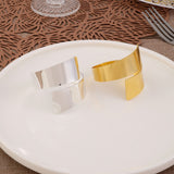 Napkin Rings Napkin Rings Set of 12 Napkin Ring Hold Modern Ring Buckles Metallic Adornment for Table Settings Dinner Party In Australia - Darrahopens