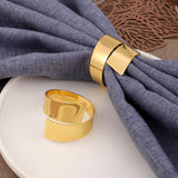 Napkin Rings Napkin Rings Set of 12 Napkin Ring Hold Modern Ring Buckles Metallic Adornment for Table Settings Dinner Party In Australia - Darrahopens