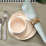 Round Woven Napkin Ring Set of 12 Water Hyacinth Napkins Rings, Rustic Handmade Braided Grass Farmhouse Napkin Holder for Wedding In Australia - Darrahopens