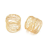 Napkin Rings,Christmas Table Decoration Golden Round Mesh Napkin Rings- Set of 12 for Weddings Dinner Parties or Every Day Use In Australia - Darrahopens