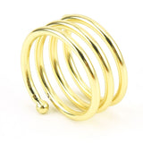 Gold Napkin Rings Set of 2, Napkin Rings Set Metal Napkin Holders Buckle for Cloth Napkins for Wedding, St. Patrick's Day, Easter