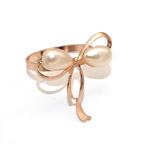 Napkin Rings Set of 3, Bow Napkin Rings for Wedding Party Banquet Decoration Christmas Tableware Decoration Mouth Ring Napkin