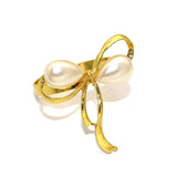 Napkin Rings Set of 3, Bow Napkin Rings for Wedding Party Banquet Decoration Christmas Tableware Decoration Mouth Ring Napkin