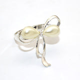 Napkin Rings Set of 3, Bow Napkin Rings for Wedding Party Banquet Decoration Christmas Tableware Decoration Mouth Ring Napkin