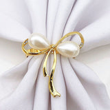 Napkin Rings Set of 3, Bow Napkin Rings for Wedding Party Banquet Decoration Christmas Tableware Decoration Mouth Ring Napkin