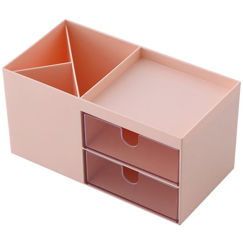 Transparent Grids Storage Case Drawer Design. Student Desk Stationery Storage Container. Storage Craft Cabinet for Jewelry（2pcs） In Australia - Darrahopens