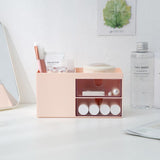 Transparent Grids Storage Case Drawer Design. Student Desk Stationery Storage Container. Storage Craft Cabinet for Jewelry（2pcs） In Australia - Darrahopens