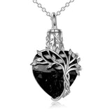 Necklace for Ashes Sterling Silver Cremation Jewelry with Crystal Funnel Filler Memorial Jewelry Gifts for Women Girls （2pcs）