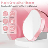 Crystal Hair Eraser for Women and Men, Reusable Crystal Hair Remover Magic Painless Exfoliation Hair Removal Tool