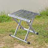 Folding Camping Stool, Foldable Footstool, Footstool, Beach Stool for Concert, Picnic, Barbecue, Travel